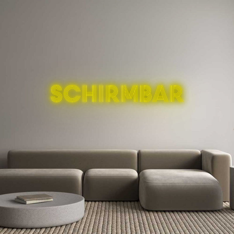 Konfigurator - Neon LED Liquid Acryl - Personalisierter Indoor & Outdoor Schriftzug Schirmbar