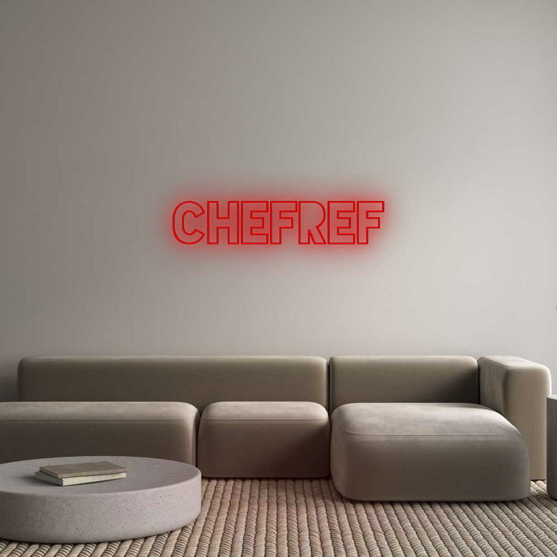Konfigurator - Neon LED Flex - Personalisierter Indoor Schriftzug CHEFREF