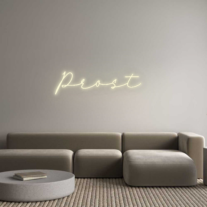 Konfigurator - Neon LED Flex - Personalisierter Indoor Schriftzug Prost