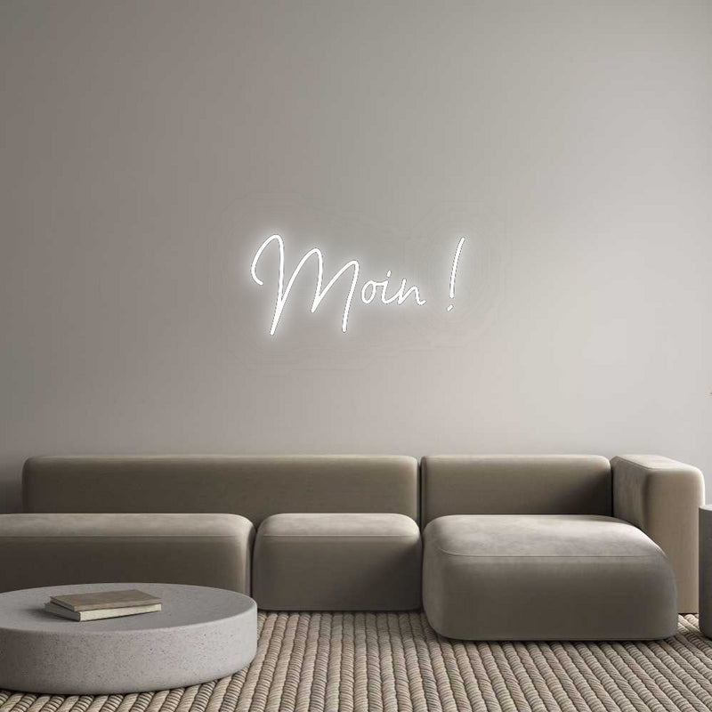 Konfigurator - Neon LED Flex - Personalisierter Indoor Schriftzug Moin !