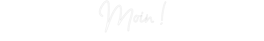 Konfigurator - Neon LED Flex - Personalisierter Indoor Schriftzug Moin !