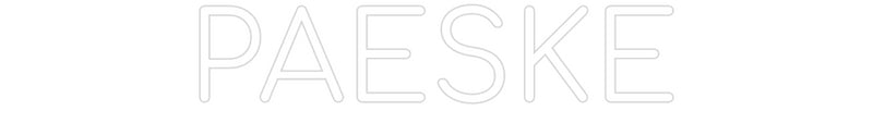 Konfigurator - Neon LED Flex - Personalisierter Indoor Schriftzug PAESKE