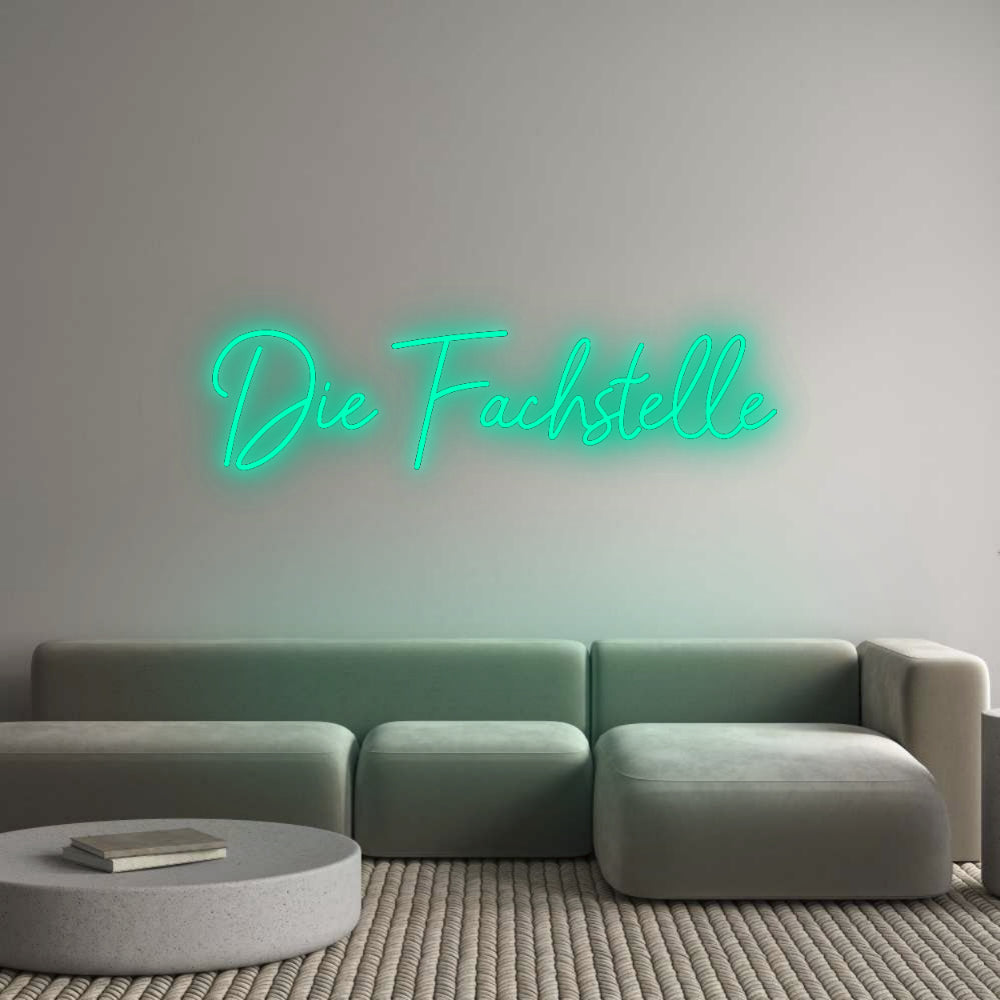 Konfigurator - Neon LED Flex - Personalisierter Indoor Schriftzug Die Fachstelle