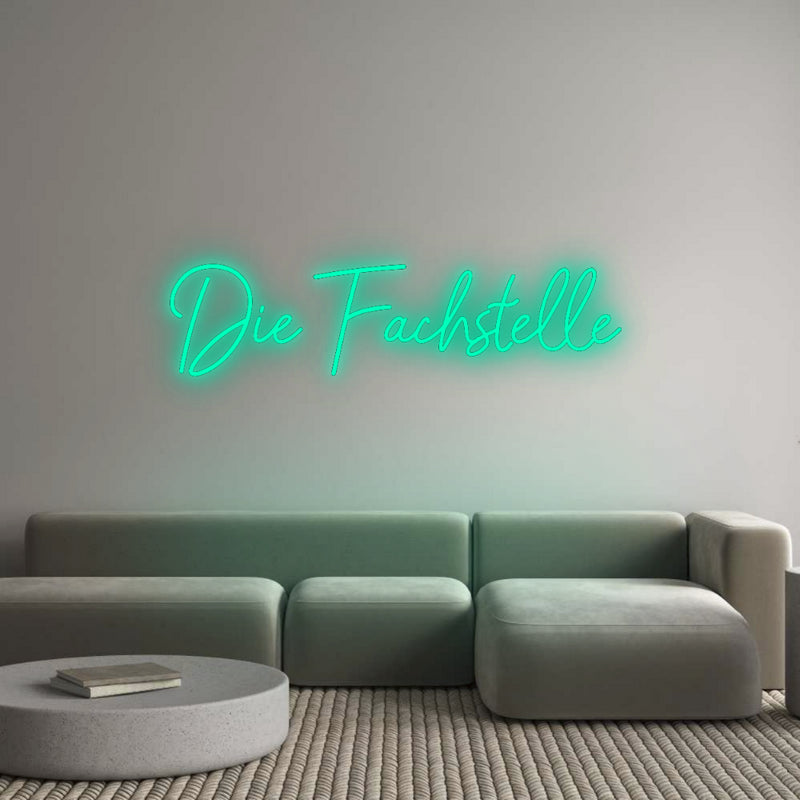 Konfigurator - Neon LED Flex - Personalisierter Indoor Schriftzug Die Fachstelle