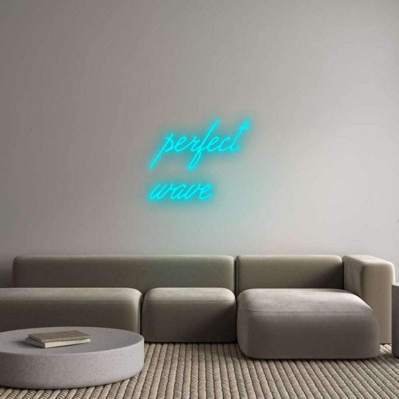 Konfigurator - Neon LED Flex - Personalisierter Indoor Schriftzug perfect
wave