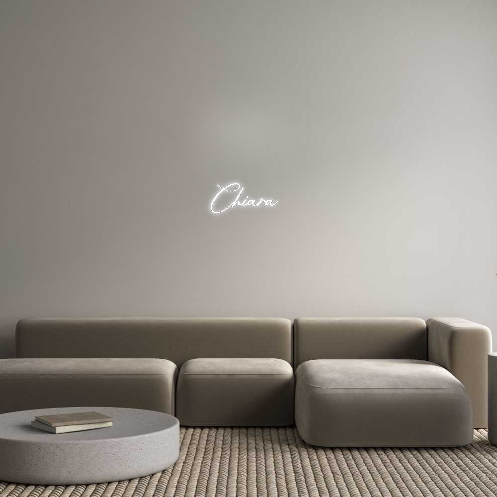 Konfigurator - Neon LED Flex - Personalisierter Indoor Schriftzug Chiara