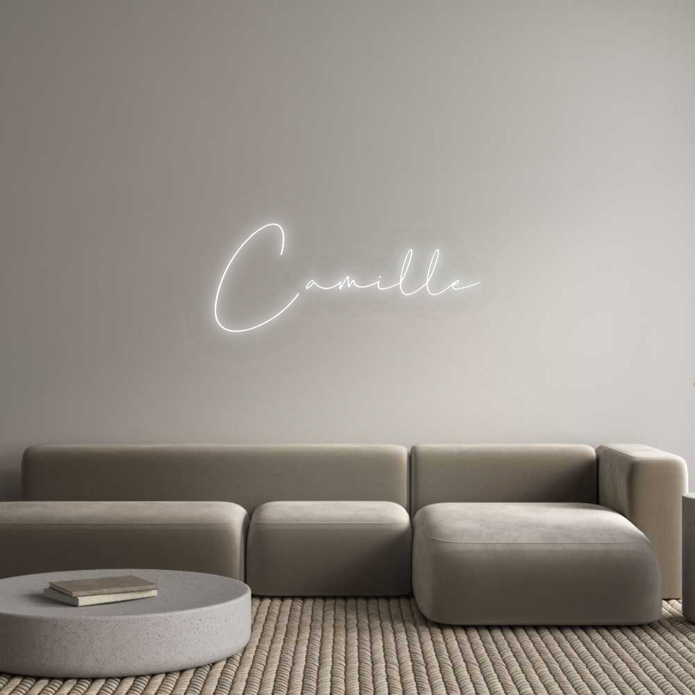 Configurator - Neon LED Flex - Custom Neon Sign Indoor Camille
