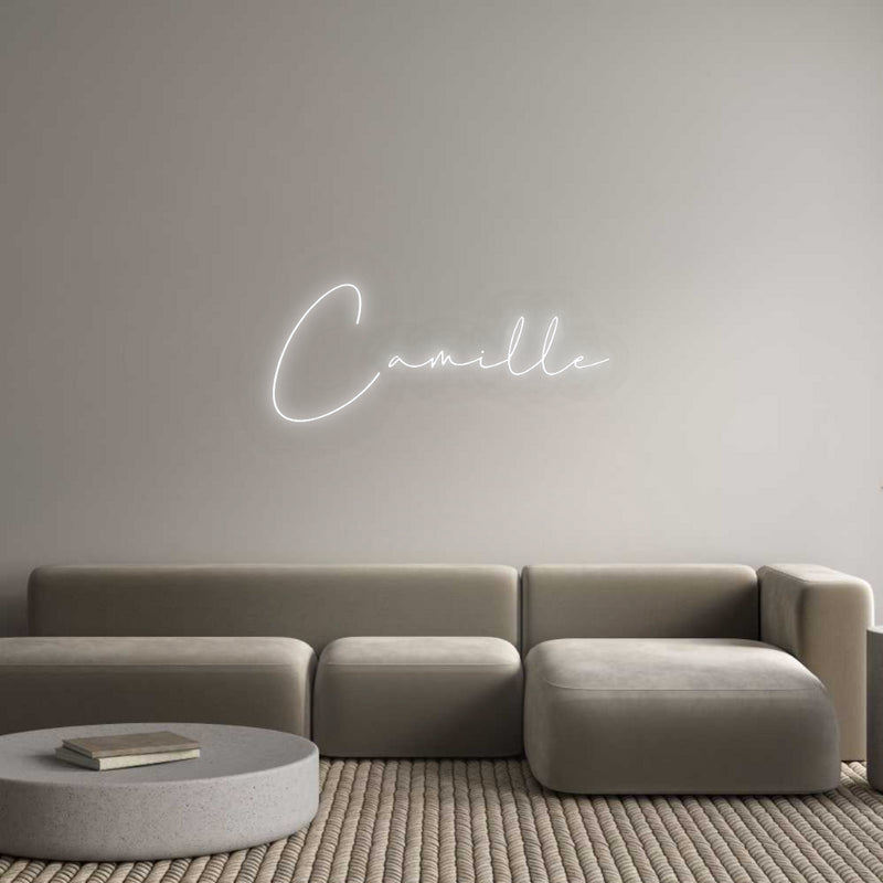 Configurator - Neon LED Flex - Custom Neon Sign Indoor Camille