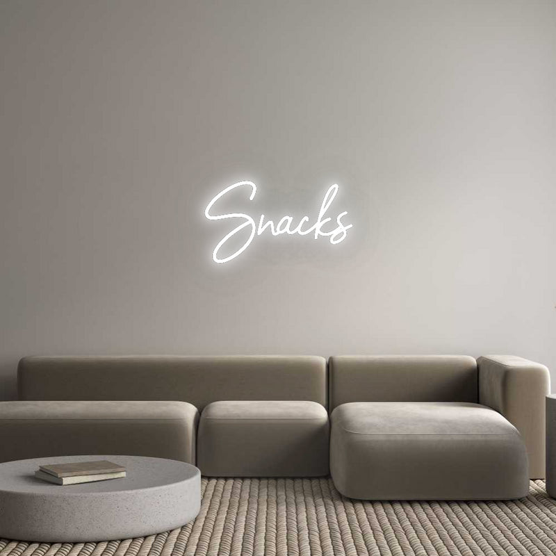 Konfigurator - Neon LED Flex - Personalisierter Indoor Schriftzug Snacks