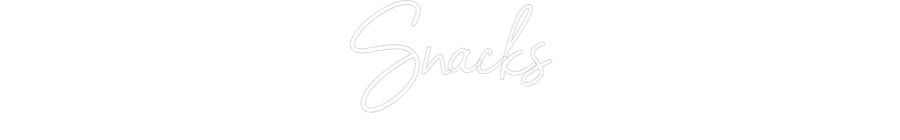 Konfigurator - Neon LED Flex - Personalisierter Indoor Schriftzug Snacks