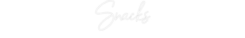 Konfigurator - Neon LED Flex - Personalisierter Indoor Schriftzug Snacks