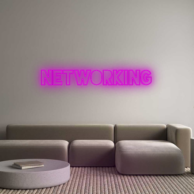 Konfigurator - Neon LED Flex - Personalisierter Indoor Schriftzug Networking