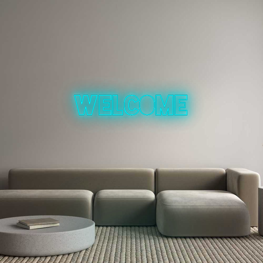 Konfigurator - Neon LED Flex - Personalisierter Indoor Schriftzug Welcome