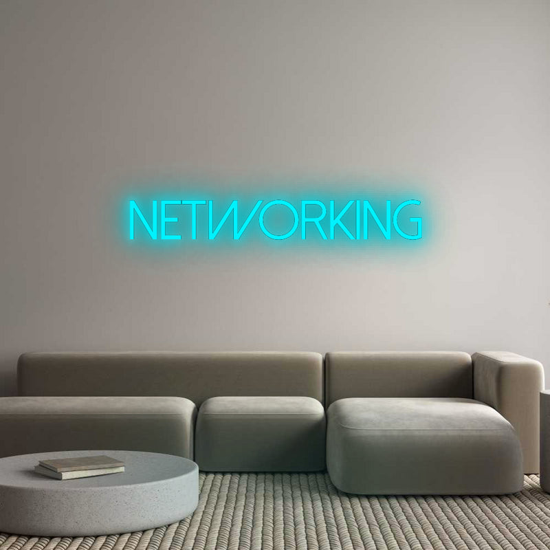 Konfigurator - Neon LED Flex - Personalisierter Indoor Schriftzug Networking