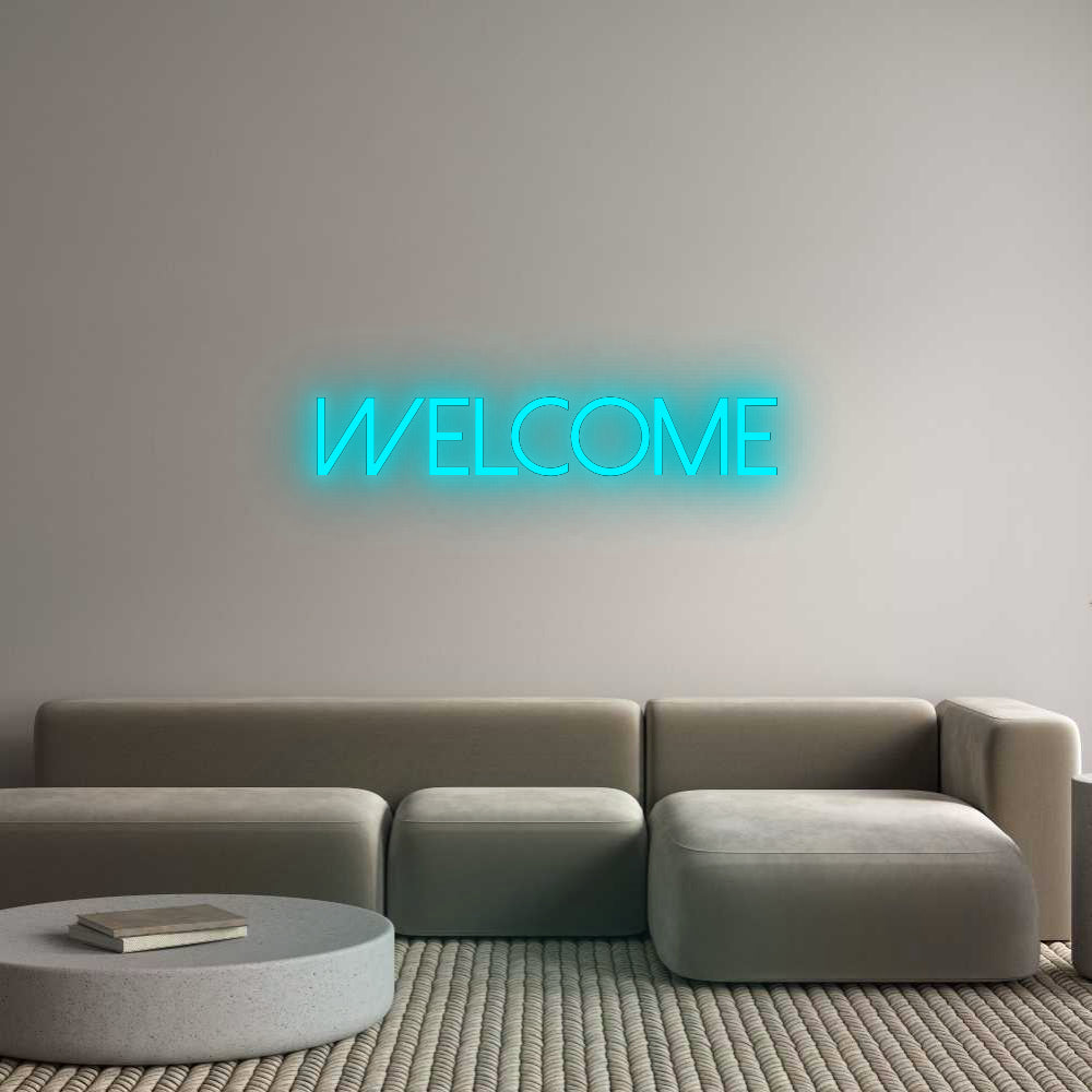 Konfigurator - Neon LED Flex - Personalisierter Indoor Schriftzug WELCOME