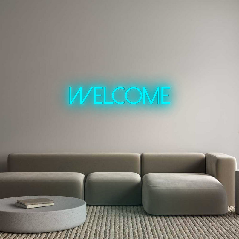 Konfigurator - Neon LED Flex - Personalisierter Indoor Schriftzug WELCOME