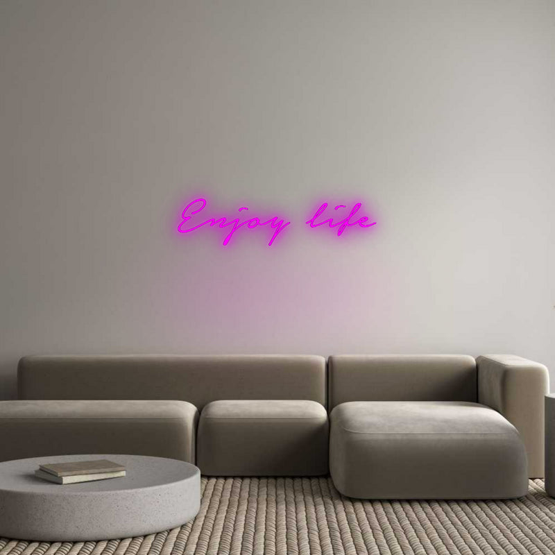 Konfigurator - Neon LED Flex - Personalisierter Indoor Schriftzug Enjoy life