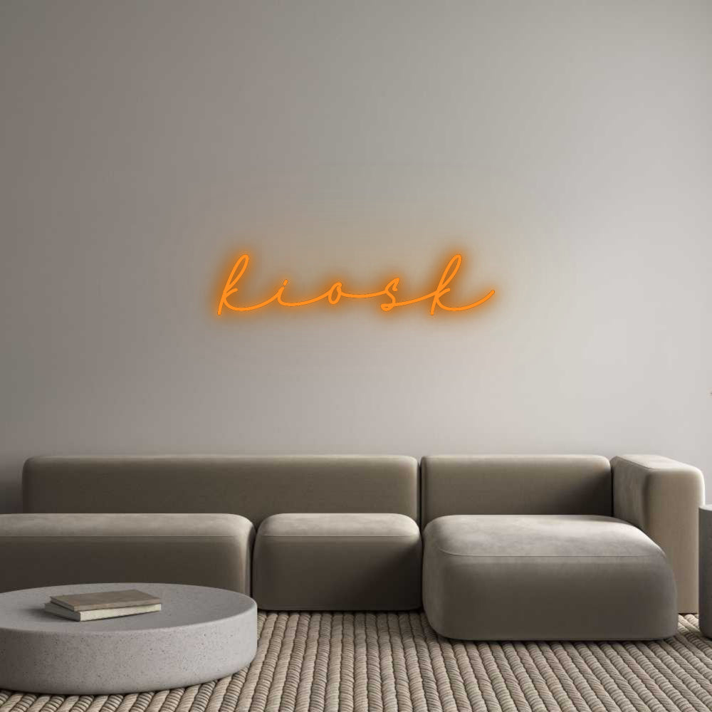Konfigurator - Neon LED Flex - Personalisierter Indoor Schriftzug kiosk