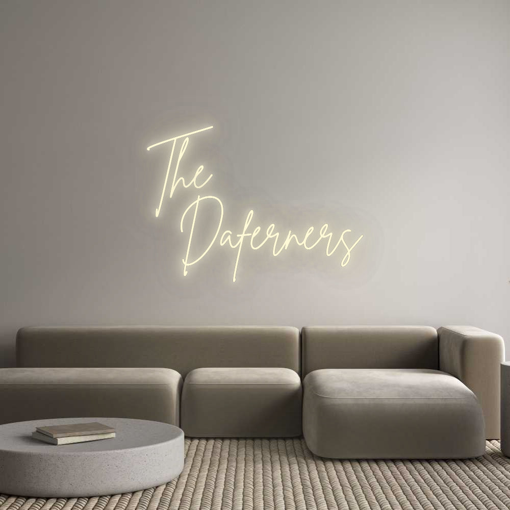 Konfigurator - Neon LED Flex - Personalisierter Indoor Schriftzug The
  Dafern...