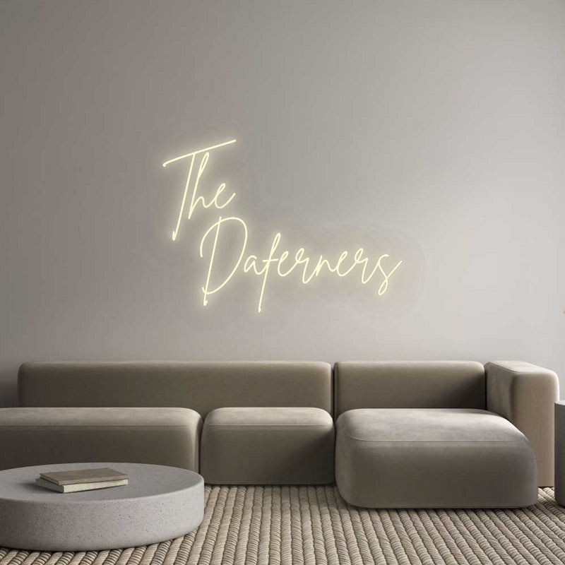 Konfigurator - Neon LED Flex - Personalisierter Indoor Schriftzug The
  Dafern...