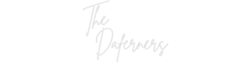 Konfigurator - Neon LED Flex - Personalisierter Indoor Schriftzug The
  Dafern...