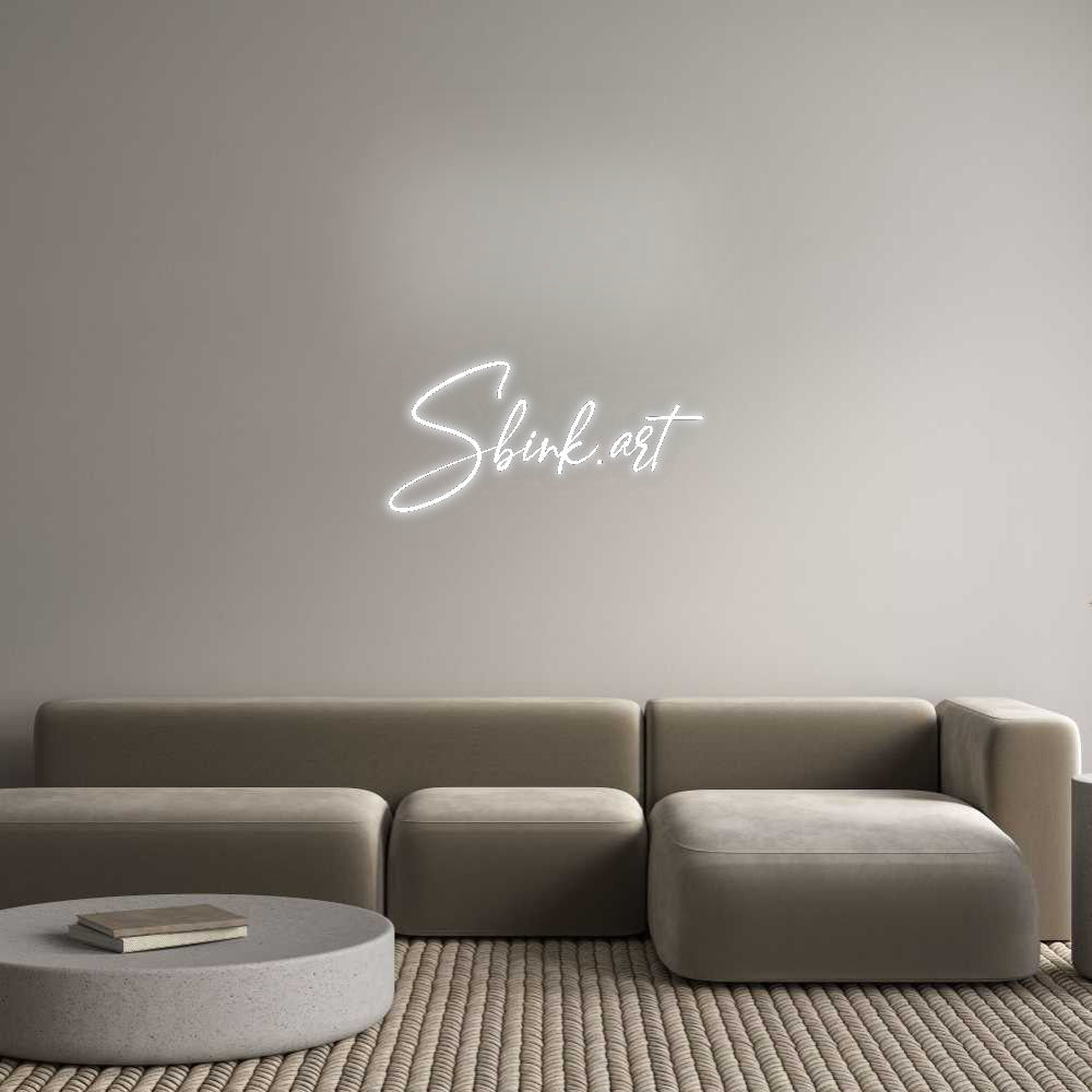 Konfigurator - Neon LED Flex - Personalisierter Indoor Schriftzug Sbink.art
