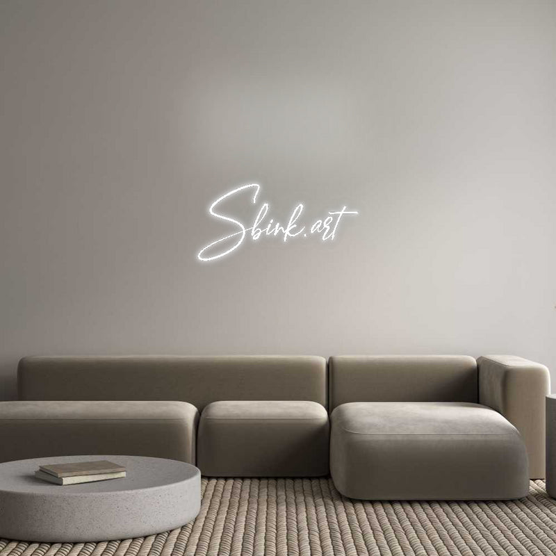 Konfigurator - Neon LED Flex - Personalisierter Indoor Schriftzug Sbink.art