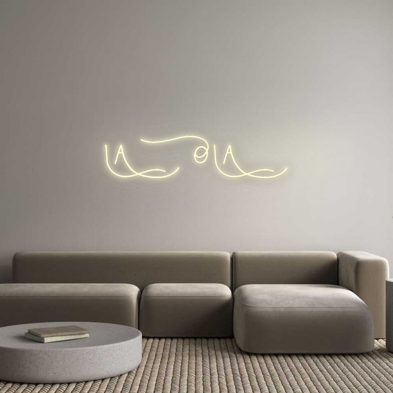 Konfigurator - Neon LED Flex - Personalisierter Indoor Schriftzug LA OLA
