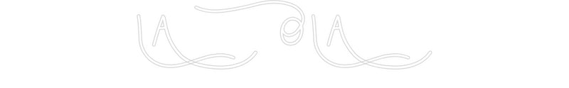 Konfigurator - Neon LED Flex - Personalisierter Indoor Schriftzug LA OLA