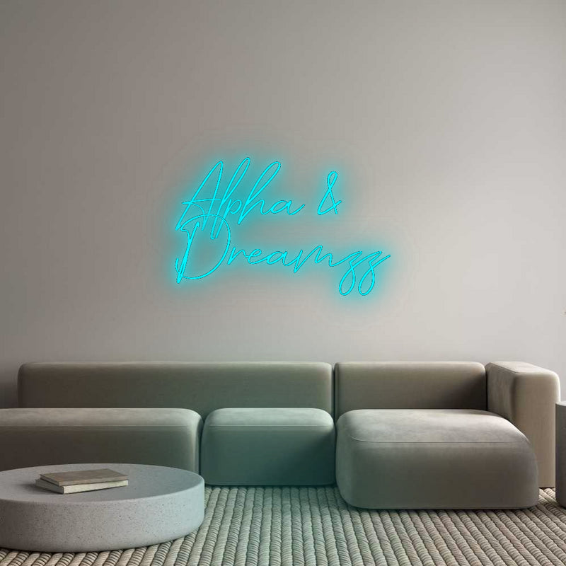 Konfigurator - Neon LED Flex - Personalisierter Indoor Schriftzug Alpha &
Drea...