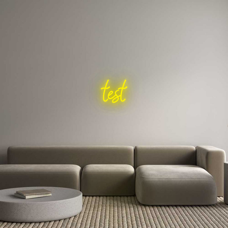 Configurateur - Neon LED Flex - Enseigne néon intérieure personnalisée test