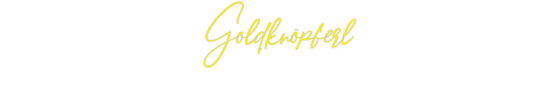Konfigurator - Neon LED Flex - Personalisierter Indoor Schriftzug Goldknöpferl