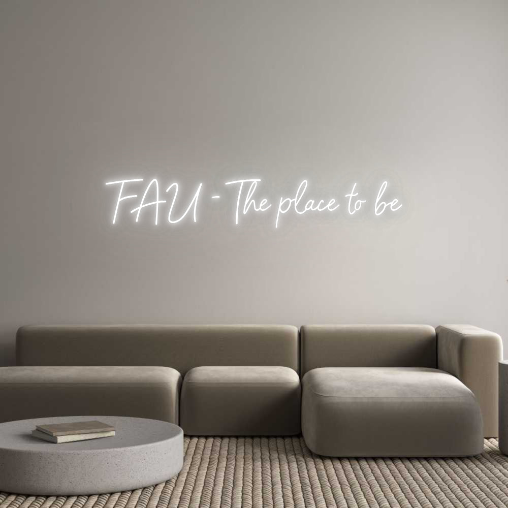 Konfigurator - Neon LED Flex - Personalisierter Indoor Schriftzug FAU - The pla...
