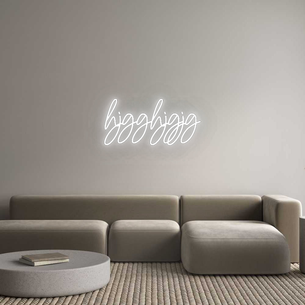 Konfigurator - Neon LED Flex - Personalisierter Indoor Schriftzug hjgghjgjg