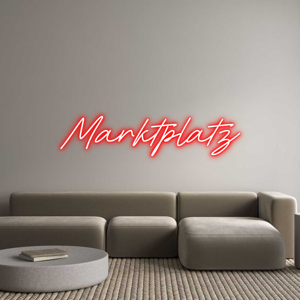 Konfigurator - Neon LED Flex - Personalisierter Indoor Schriftzug Marktplatz