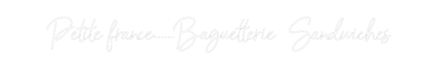 Konfigurator - Neon LED Flex - Personalisierter Indoor Schriftzug Petite france...
