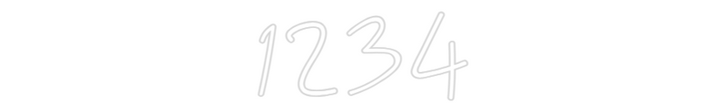 Konfigurator - Neon LED Flex - Personalisierter Indoor Schriftzug 1234