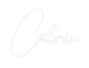Konfigurator - Neon LED Clip - Personalisierter Indoor Schriftzug Calvin