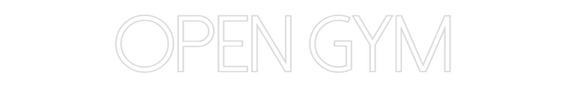 Configurateur - Neon LED Flex - Enseigne néon intérieure personnalisée Open GYm