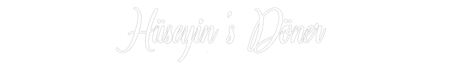 Konfigurator - Neon LED Clip - Personalisierter Indoor Schriftzug Hüseyin’s Dön...