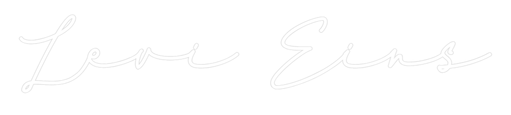 Konfigurator - Neon LED Flex - Personalisierter Indoor Schriftzug Levi Eins