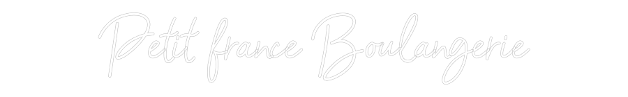 Konfigurator - Neon LED Flex - Personalisierter Indoor Schriftzug Petit france ...