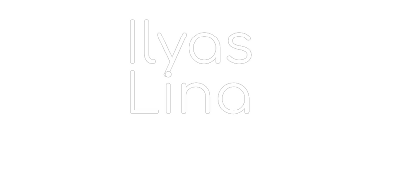 Konfigurator - Neon LED Clip - Personalisierter Indoor Schriftzug Ilyas 
Lina