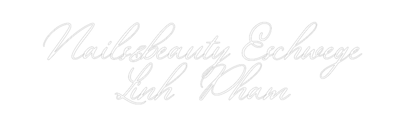 Konfigurator - Neon LED Clip - Personalisierter Indoor Schriftzug Nails&beauty ...