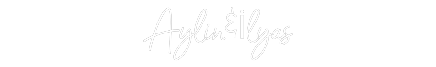 Konfigurator - Neon LED Flex - Personalisierter Indoor Schriftzug Aylin&İlyas