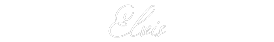 Konfigurator - Neon LED Clip - Personalisierter Indoor Schriftzug Elvis