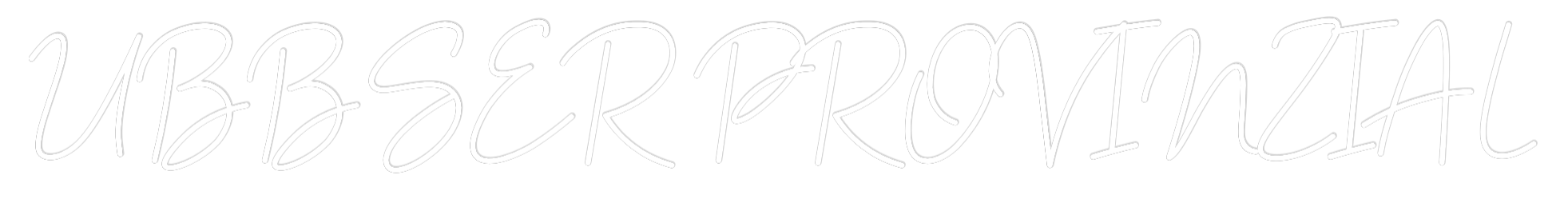 Konfigurator - Neon LED Clip - Personalisierter Indoor Schriftzug UBBSER PROVIN...