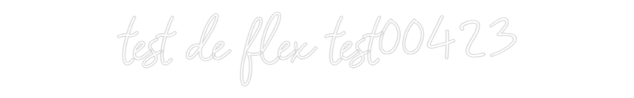 Konfigurator - Neon LED Flex - Personalisierter Indoor Schriftzug test de flex ...