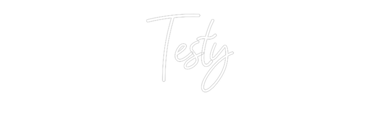 Konfigurator - Neon LED Flex - Personalisierter Indoor Schriftzug Testy