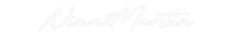 Konfigurator - Neon LED Clip - Personalisierter Indoor Schriftzug Nina&Martin